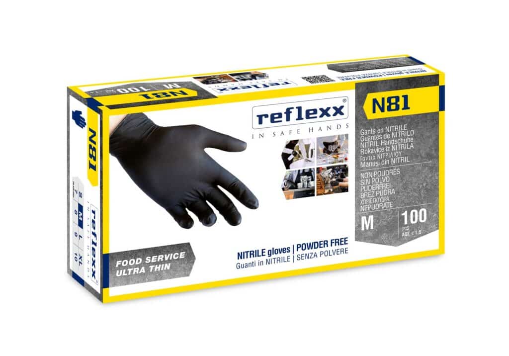 1 Paio di guanti Reflexx N22 MS cut protection supportati in nitrile TG.  XL-N22XL