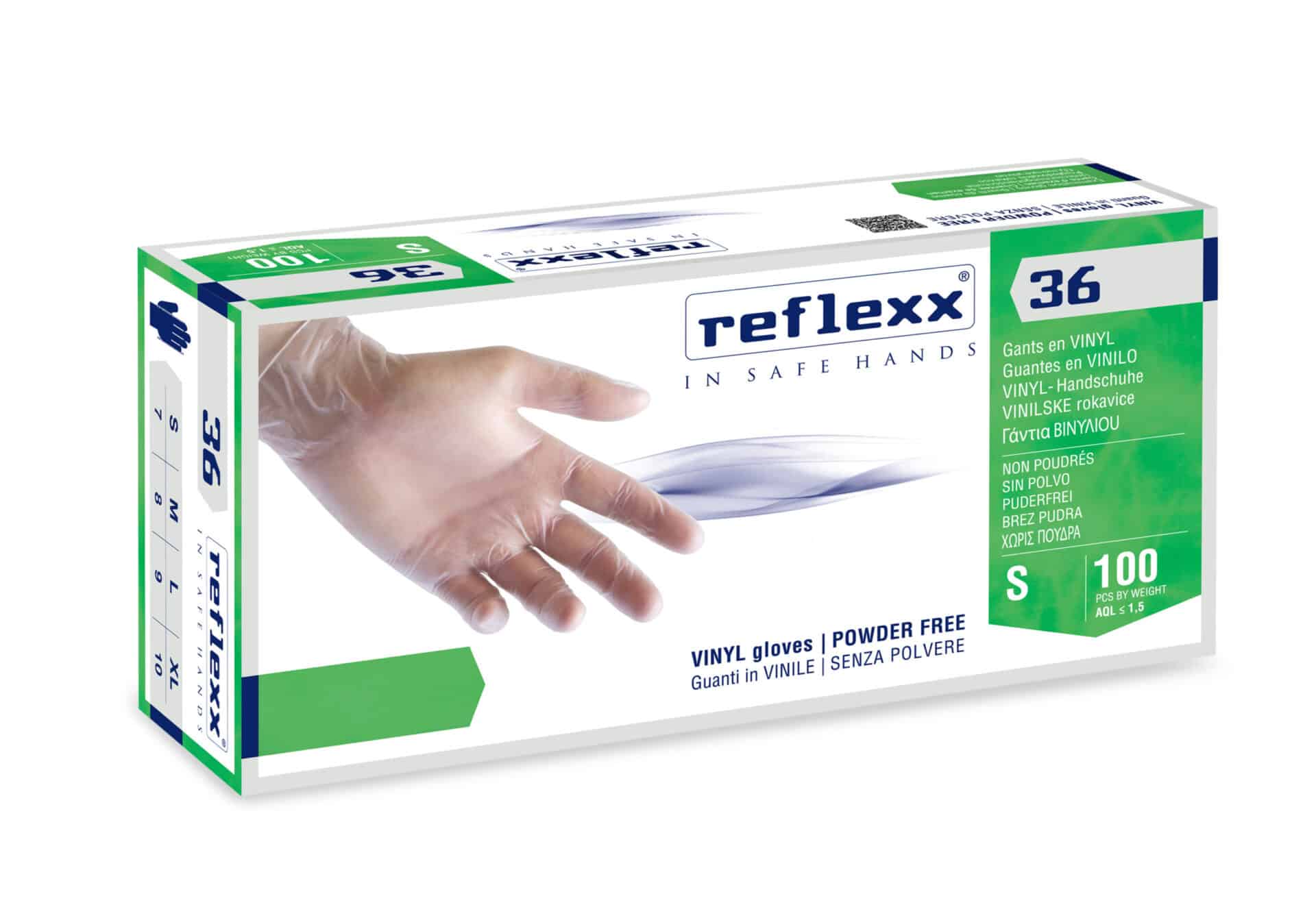 Reflexx V34 - Nuovi guanti in vinile e nitrile 